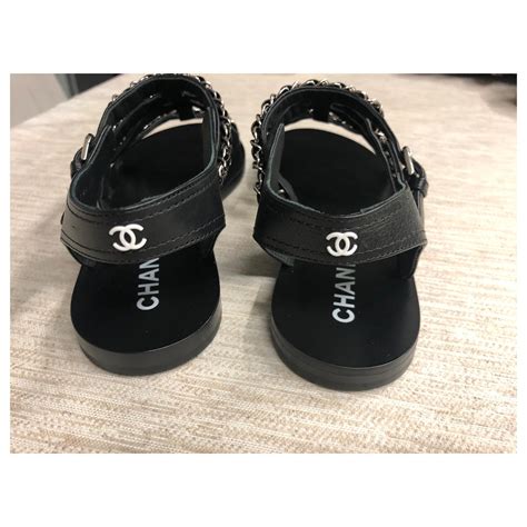 sandale luxe femme chanel|Chanel sandals uk.